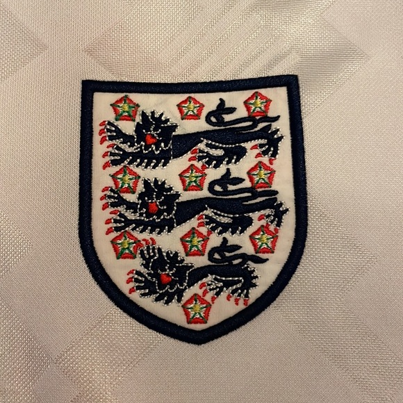 Authentic 1990-92 England home soccer jersey, New, S - Picture 3 of 6